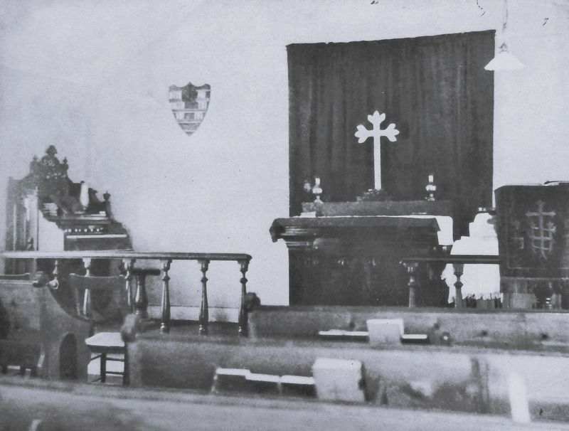 Marker detail: St. James Episcopal interior image. Click for full size.