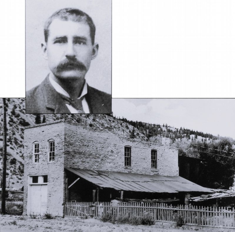 Marker detail: Billy Green & Green Garage image. Click for full size.