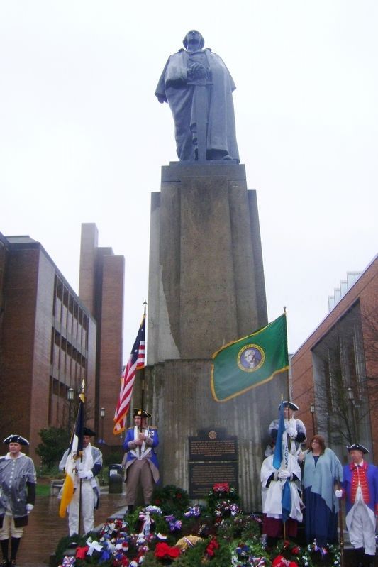 Annual wreath laying. Click for full size. Annual wreath laying image. Click for full size.