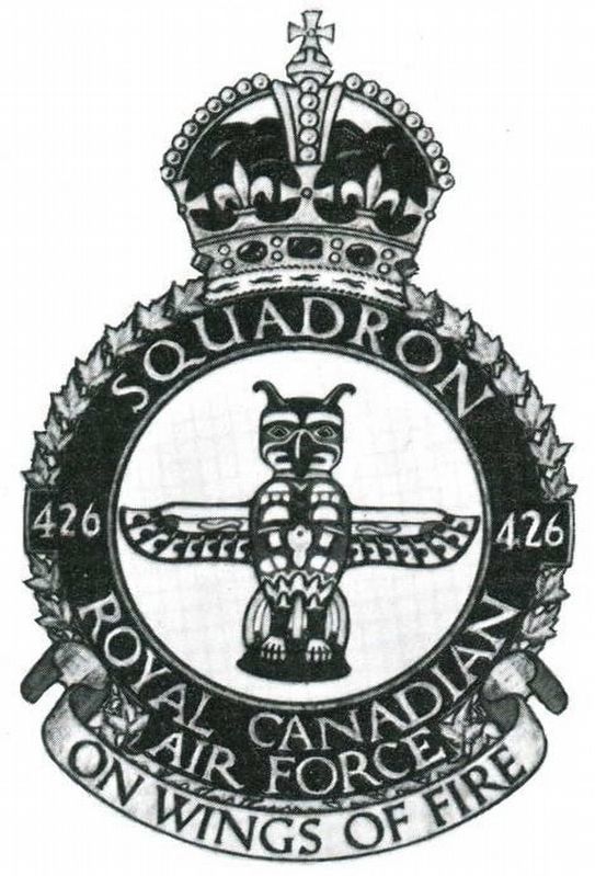 426 Squadron Badge image. Click for full size.