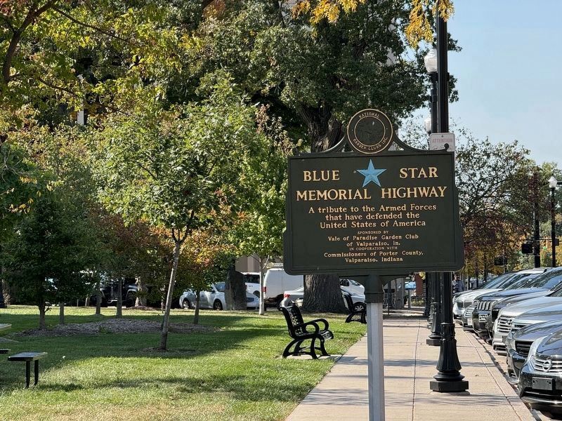 View of the Veterans Memorial on the opposite corner of the courthouse. Click for full size. View of the Veterans Memorial on the opposite corner of the courthouse image. Click for full size.