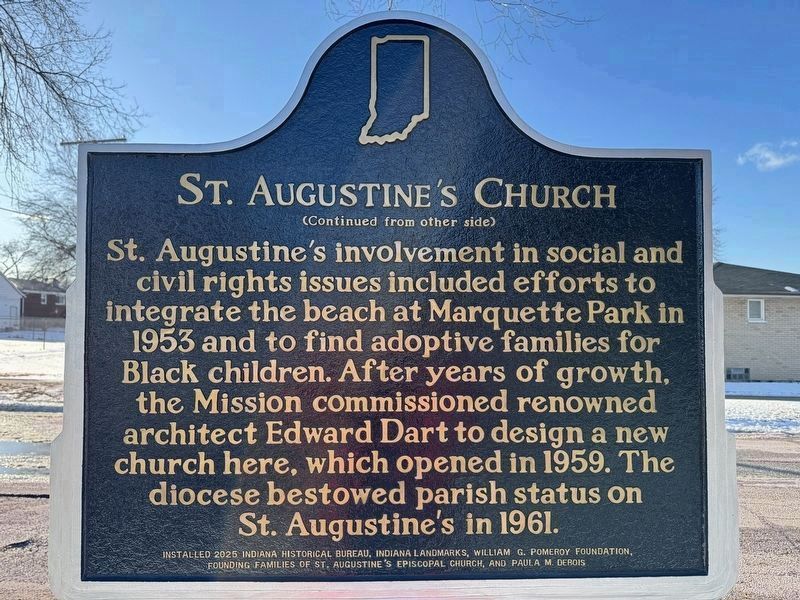 St. Augustine�s Episcopal Church Marker - side 2 image. Click for full size.