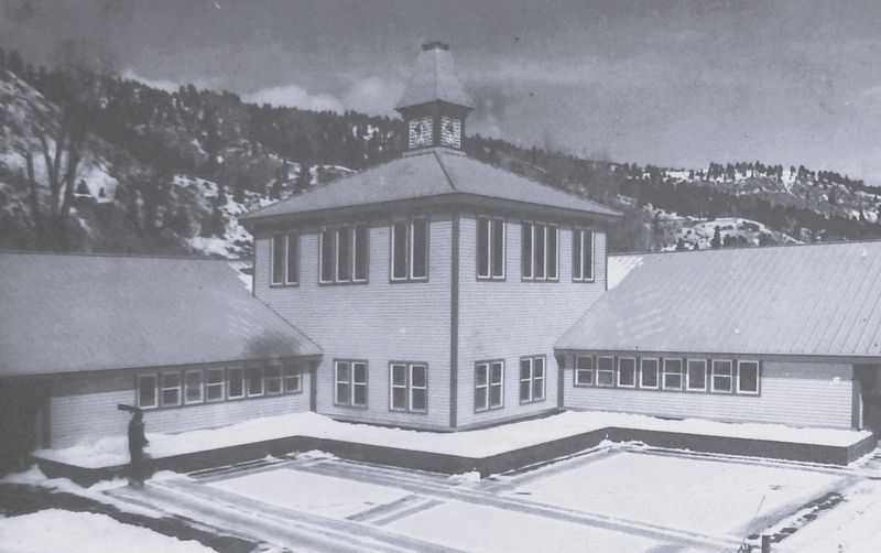 Marker detail: H. G. Heath Elementary School was completed in 1987 image. Click for full size.
