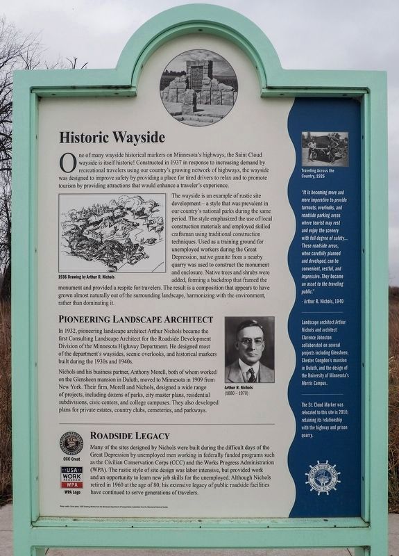 Historic Wayside Marker. Click for full size. Historic Wayside Marker image. Click for full size.