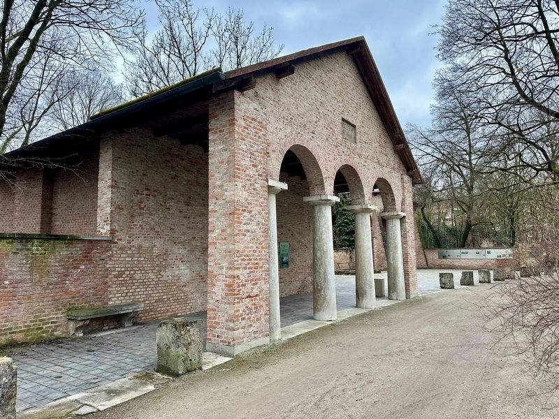 Die Aussegnungshalle / The Funeral Chapel - view from west. Click for full size. Die Aussegnungshalle / The Funeral Chapel - view from west image. Click for full size.