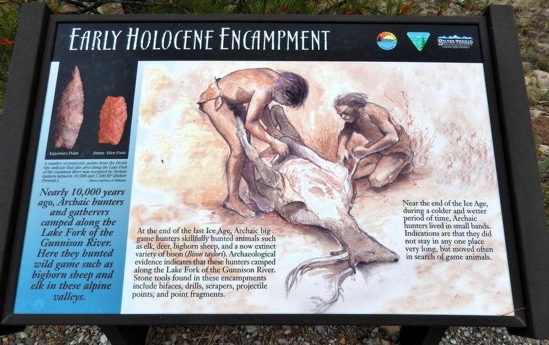 Early Holocene Encampment Marker image. Click for full size.