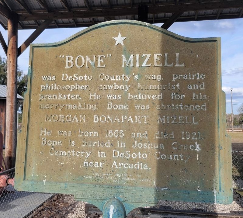 "Bone" Mizell Marker. Click for full size. "Bone" Mizell Marker image. Click for full size.