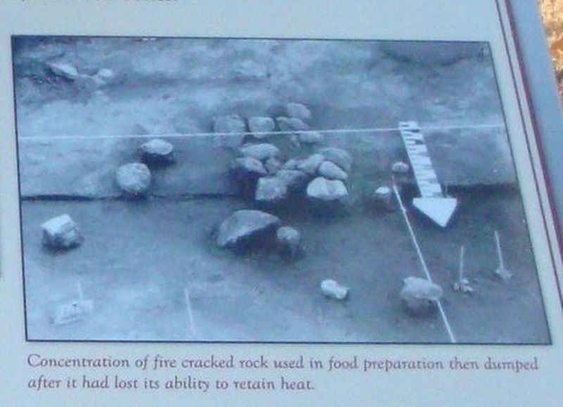 Fire Cracked Rock Exposed as Part of Excavation. Click for full size. Fire Cracked Rock Exposed as Part of Excavation image. Click for full size.