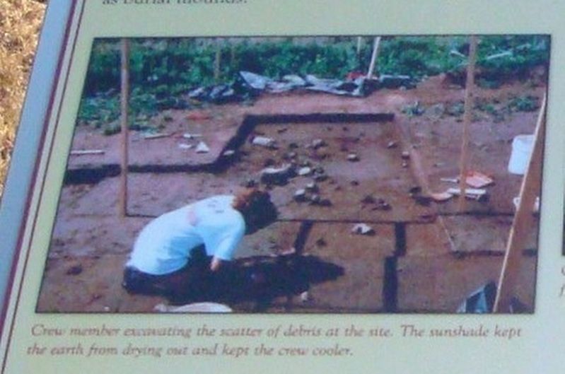 Excavation of Scattered Prehistoric Material. Click for full size. Excavation of Scattered Prehistoric Material image. Click for full size.