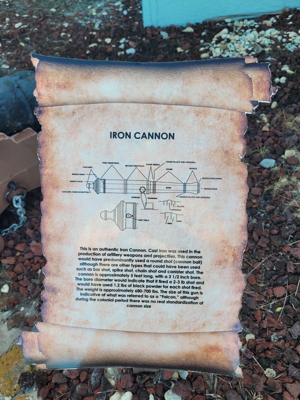 Iron Cannon Marker. Click for full size. Iron Cannon Marker image. Click for full size.