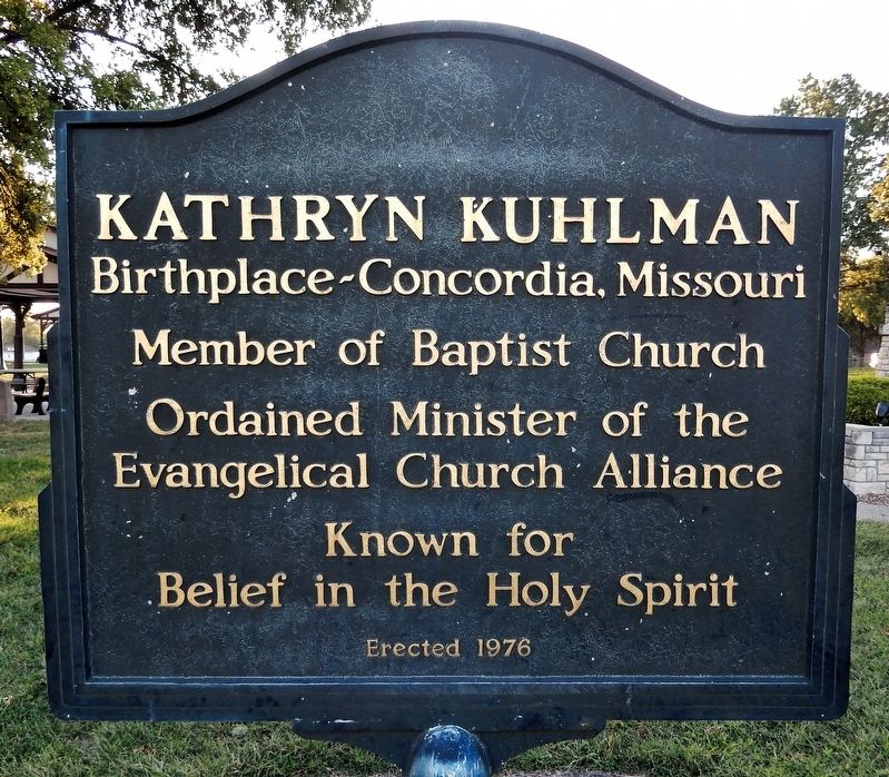 Kathryn Kuhlman Marker image. Click for full size.