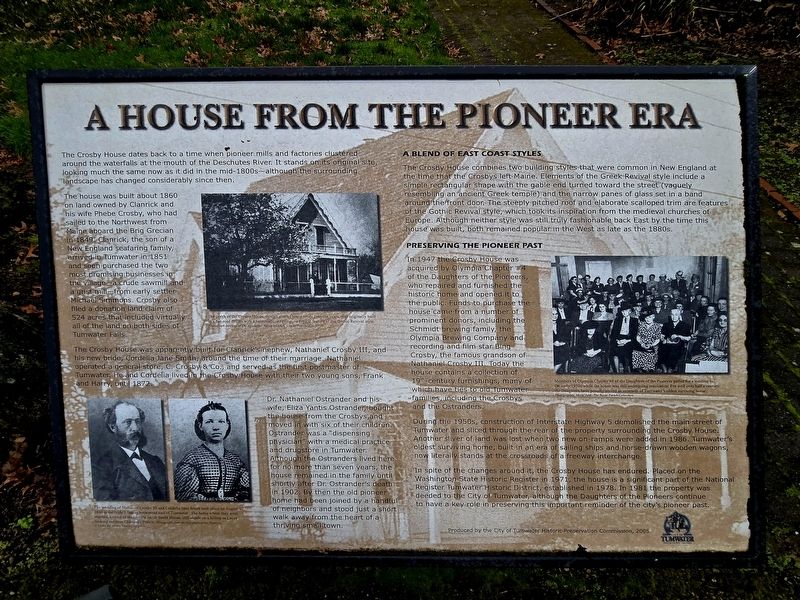 A house from the pioneer era Marker. Click for full size. A house from the pioneer era Marker image. Click for full size.