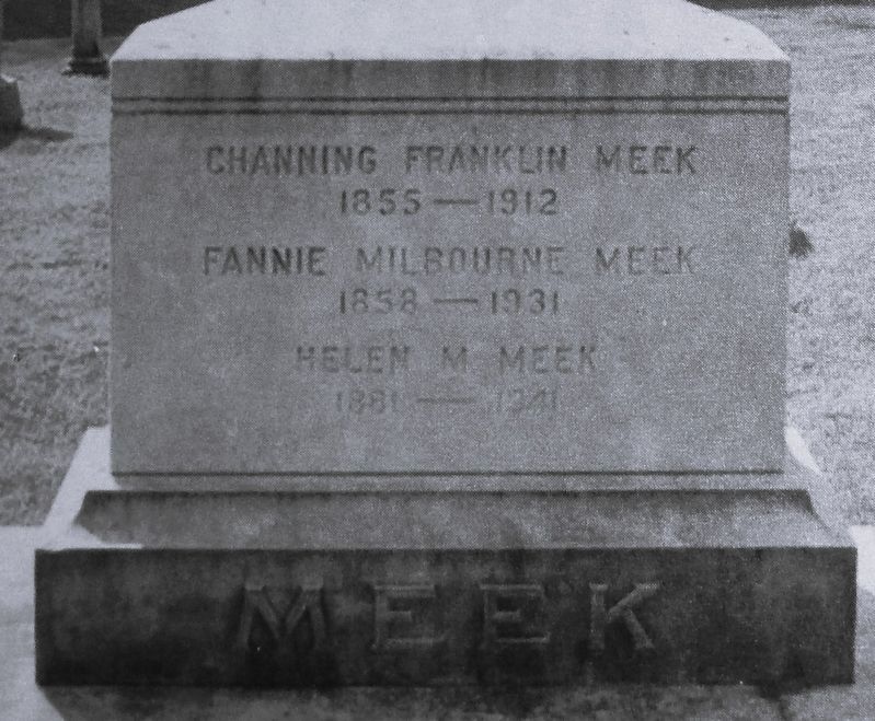 Marker detail: Channing Franklin Meek Memorial image. Click for full size.