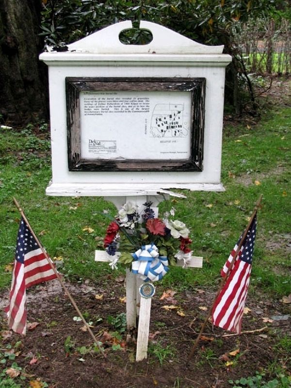 Revolutionary War Burial Site Marker. Click for full size. Revolutionary War Burial Site Marker image. Click for full size.