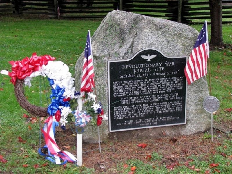 Revolutionary War Burial Site Marker. Click for full size. Revolutionary War Burial Site Marker image. Click for full size.