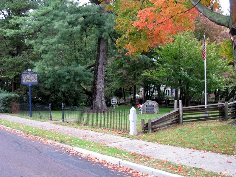 Revolutionary War Burial Site and Markers. Click for full size. Revolutionary War Burial Site and Markers image. Click for full size.