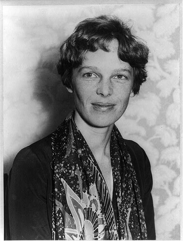 Amelia Earhart. Click for more information. Amelia Earhart image. Click for more information.