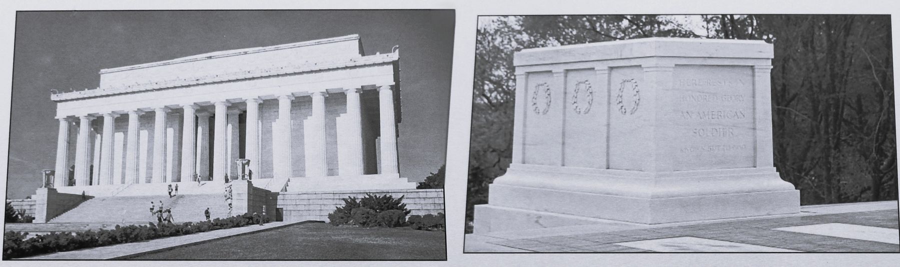 Marker detail: Lincoln Memorial & Tomb of the Unknown Soldier image. Click for full size.