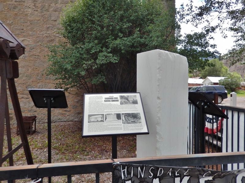 The Colorado-Yule Marble Company Marker image. Click for full size.