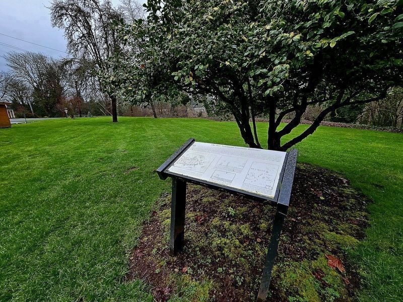 The railroad marker on the lovely grounds. Click for full size. The railroad marker on the lovely grounds image. Click for full size.