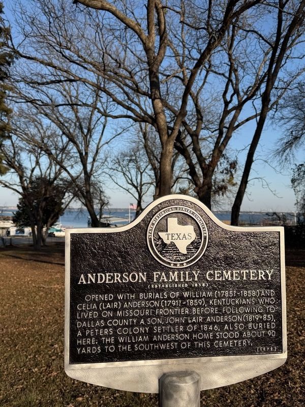 Anderson Family Cemetery Marker image. Click for full size.