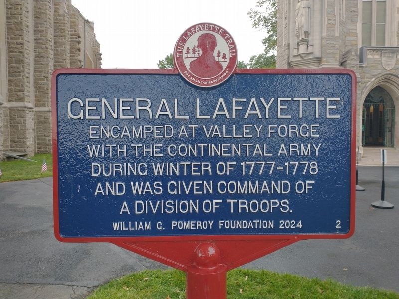 General Lafayette Marker. Click for full size. General Lafayette Marker image. Click for full size.
