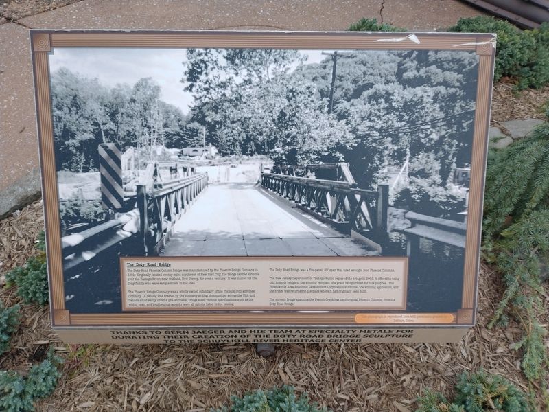 The Doty Road Bridge Marker image. Click for full size.
