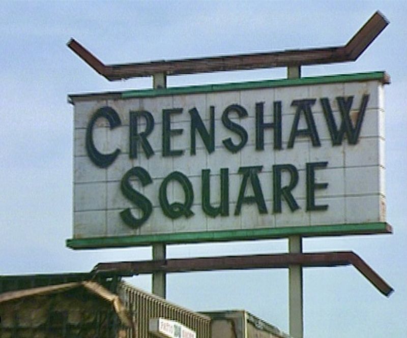 Original Crenshaw Square Sign. Click for full size. Original Crenshaw Square Sign image. Click for full size.