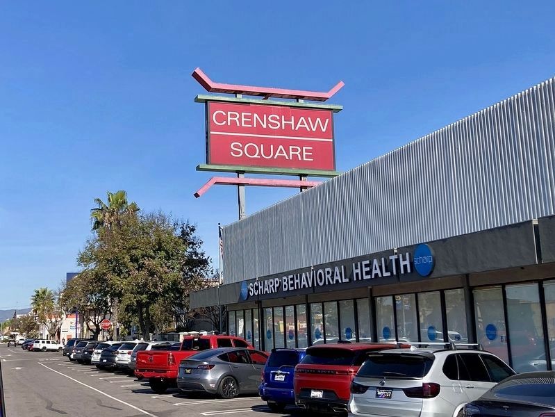 Todays Crenshaw Square Sign. Click for full size. Todays Crenshaw Square Sign image. Click for full size.