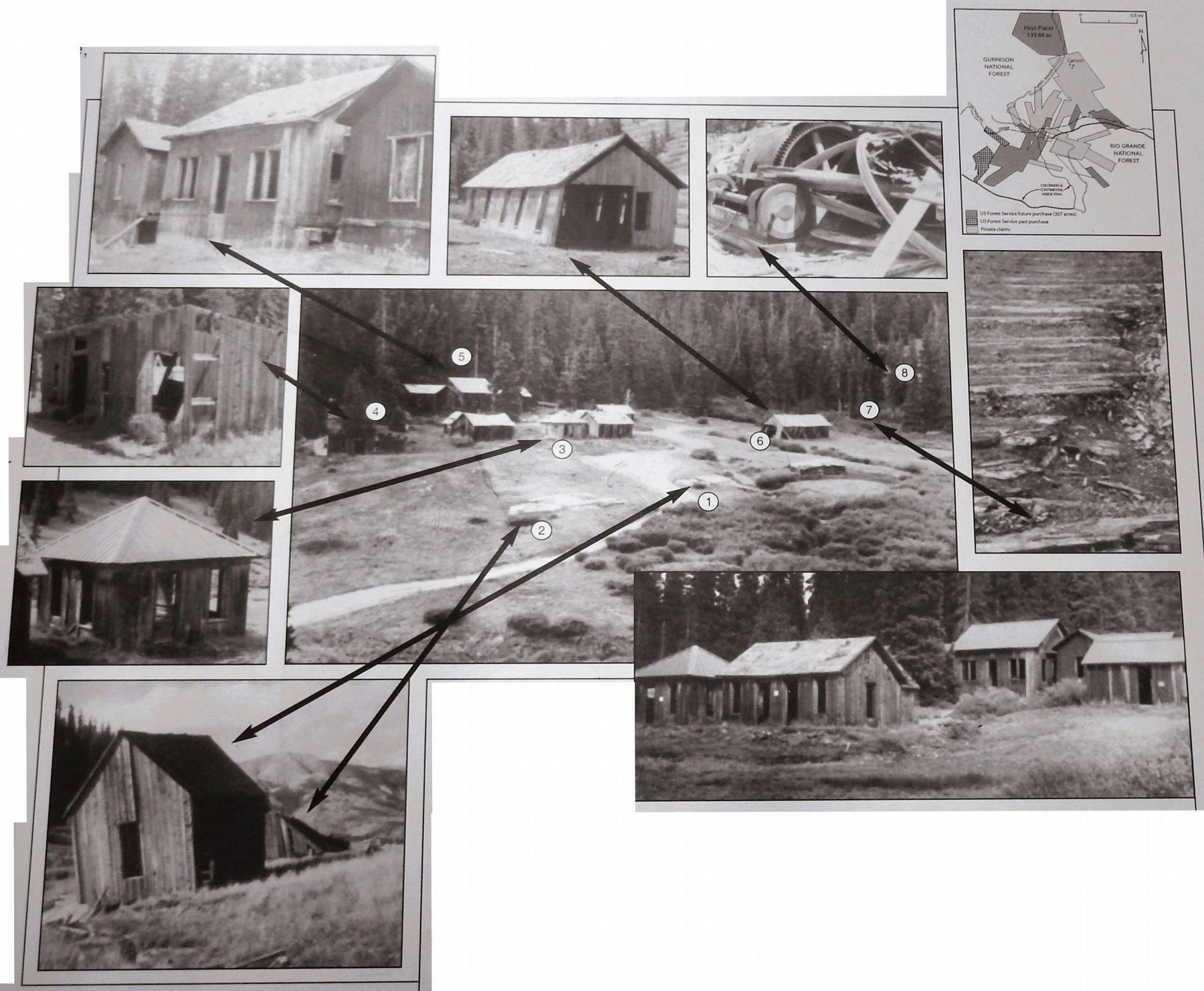 Marker detail: Bachelor Cabins Overview. Click for full size. Marker detail: Bachelor Cabins Overview image. Click for full size.