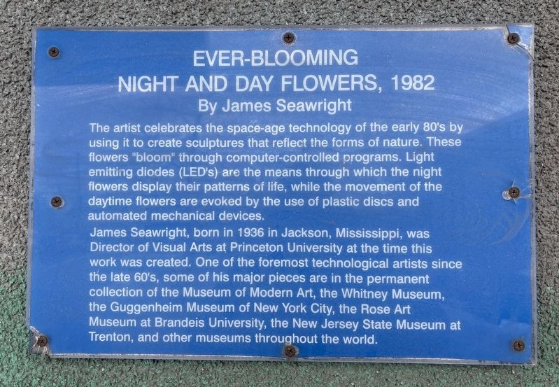 Ever-Blooming Night and Day Flowers, 1982 Marker image. Click for full size.