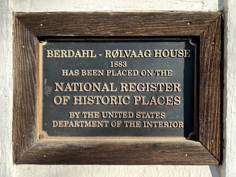 NRHP Plaque. Click for full size. NRHP Plaque image. Click for full size.