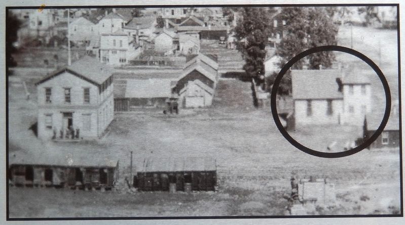 Marker detail: 1893 Hinsdale County Jail image. Click for full size.