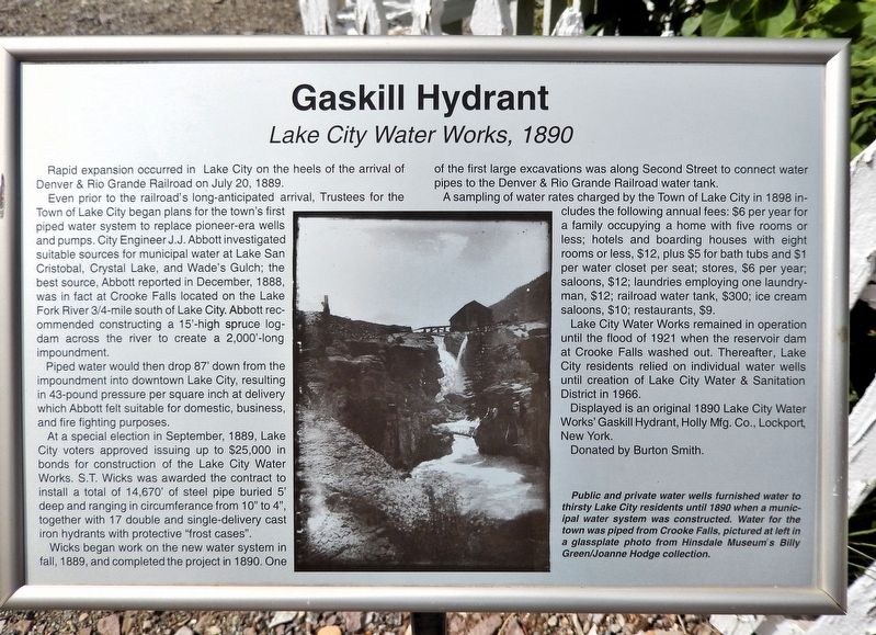 Gaskill Hydrant Marker image. Click for full size.