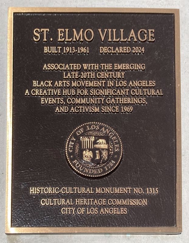 St. Elmo Village Marker. Click for full size. St. Elmo Village Marker image. Click for full size.