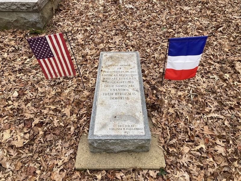 Revolutionary Soldiers Memorial Marker. Click for full size. Revolutionary Soldiers Memorial Marker image. Click for full size.