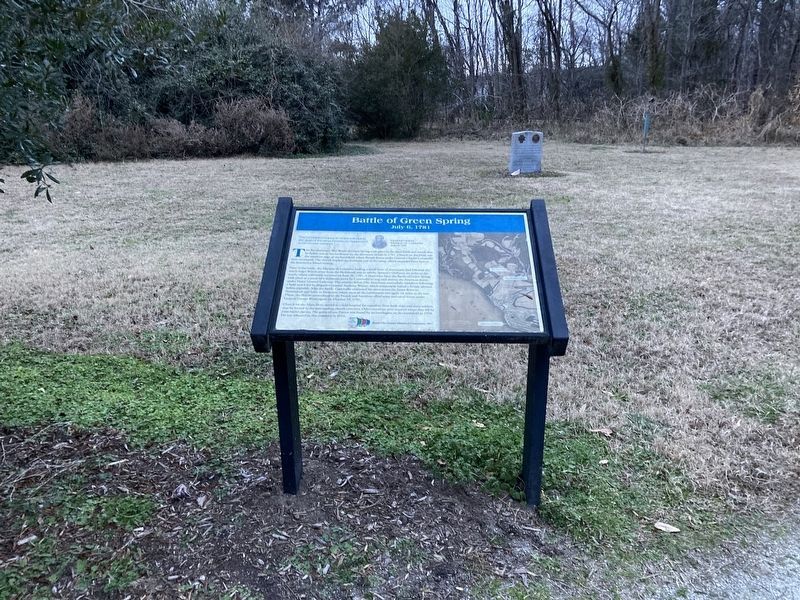 Battle of Green Spring Marker. Click for full size. Battle of Green Spring Marker image. Click for full size.