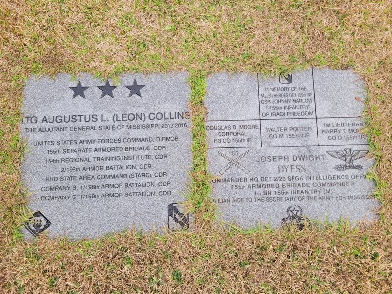 155th Brigade Combat Team Marker - Ground Plaques image. Click for full size.