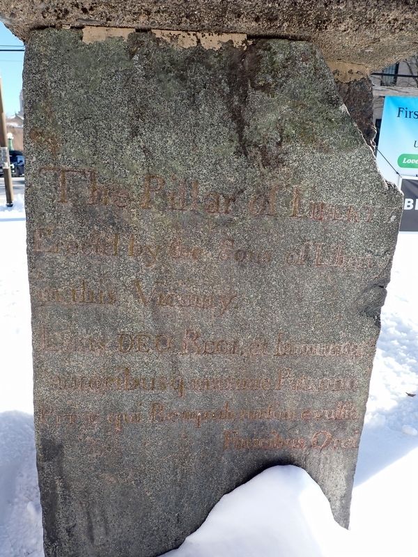 The Pillar of Liberty Marker. Click for full size. The Pillar of Liberty Marker image. Click for full size.