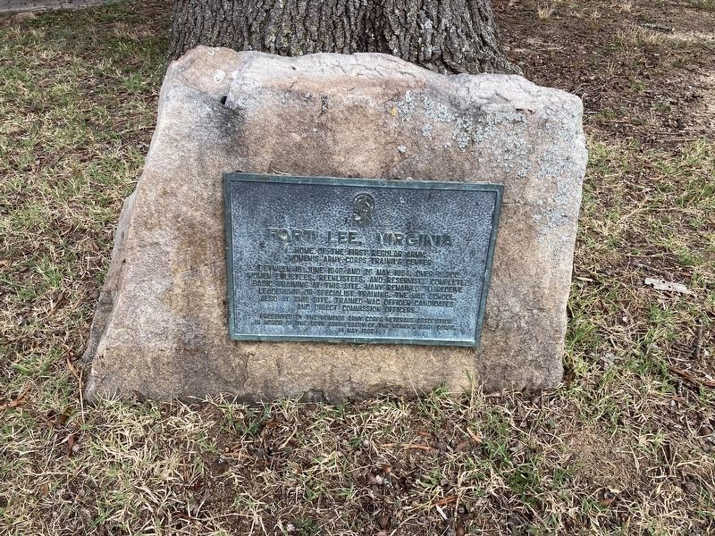 Fort Lee, Virginia Marker. Click for full size. Fort Lee, Virginia Marker image. Click for full size.