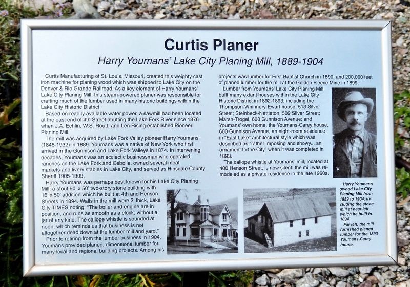 Curtis Planer Marker image. Click for full size.