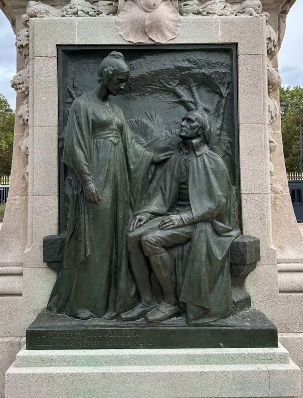 Monument to Jean-Baptiste Lamarck - detail. Click for full size. Monument to Jean-Baptiste Lamarck - detail image. Click for full size.