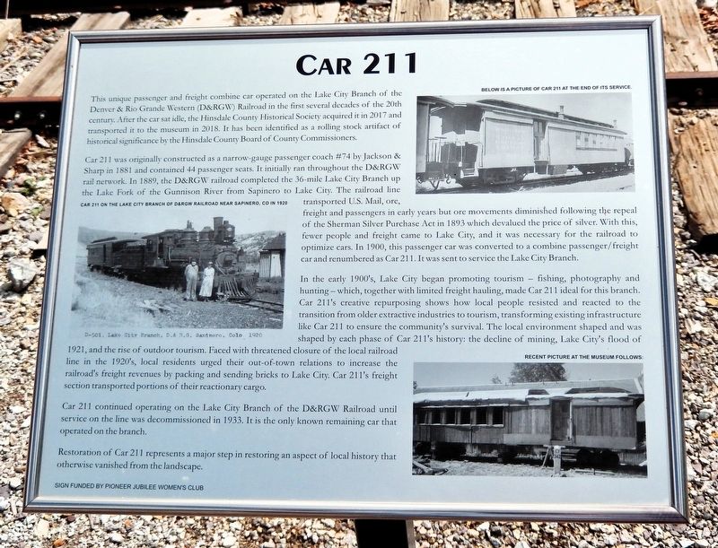 Car 211 Marker image. Click for full size.