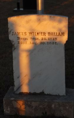 James Wilmer Dallam Marker. Click for full size. James Wilmer Dallam Marker image. Click for full size.
