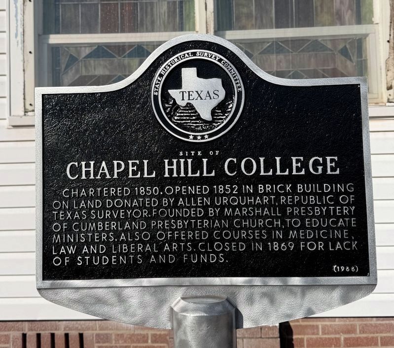 Site of Chapel Hill College Marker. Click for full size. Site of Chapel Hill College Marker image. Click for full size.