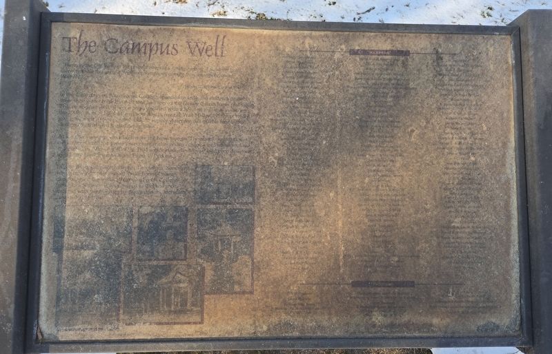 The Campus Well Marker. Click for full size. The Campus Well Marker image. Click for full size.