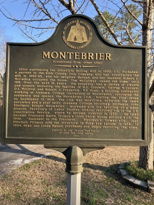 Montebrier Marker, Side Two. Click for full size. Montebrier Marker, Side Two image. Click for full size.