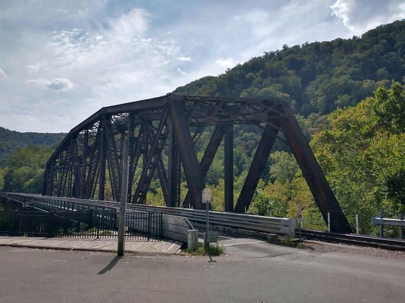 Railroad Bridge in Thurmond, WV. image. Click for full size.