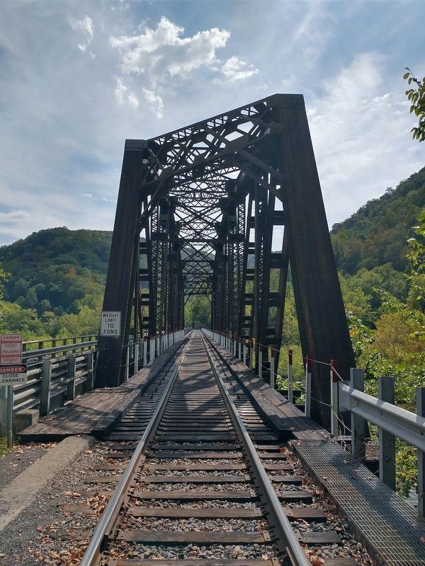 Railroad Bridge in Thurmond, WV image. Click for full size.