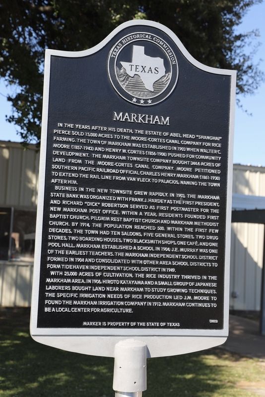 Markham Marker. Click for full size. Markham Marker image. Click for full size.